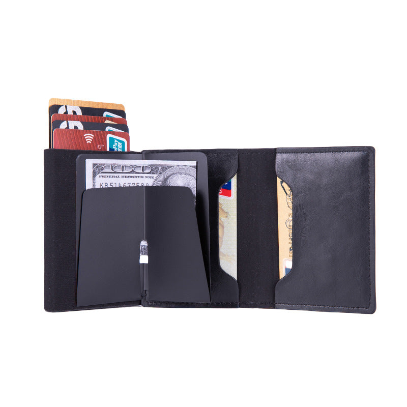 Cross-border airtag card package tracker RFID card package anti-theft brush women's multi-card credit card wallet card holder