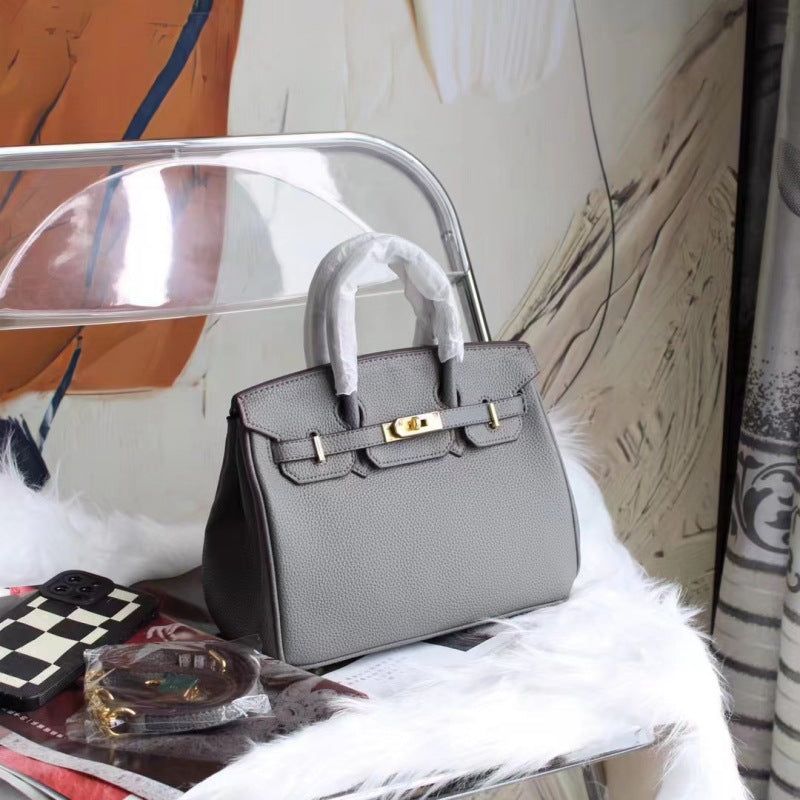 2025 new bags platinum bags women's handbags Kelly bags shoulder crossbody high-end texture commuting