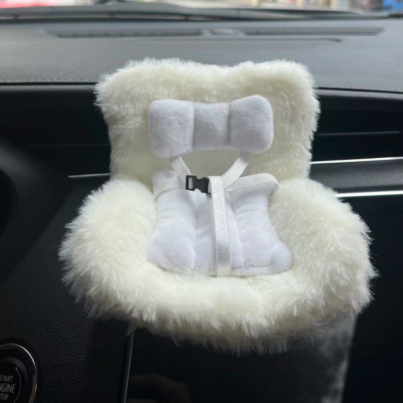 Cross-border applicable to labubu doll safety seat cute doll air outlet aromatherapy ornaments car interior decoration