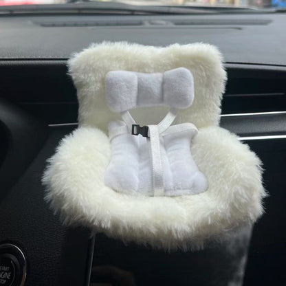 Cross-border applicable to labubu doll safety seat cute doll air outlet aromatherapy ornaments car interior decoration
