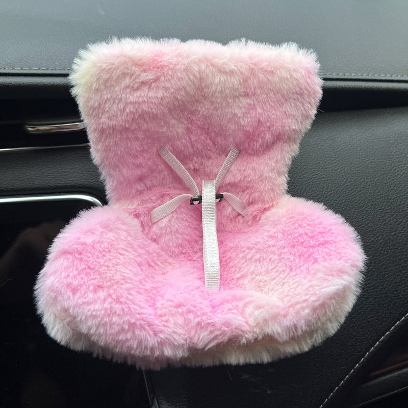 Cross-border applicable to labubu doll safety seat cute doll air outlet aromatherapy ornaments car interior decoration