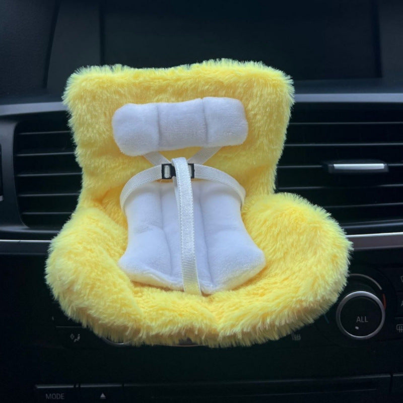 Cross-border applicable to labubu doll safety seat cute doll air outlet aromatherapy ornaments car interior decoration