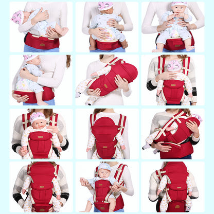 Baby Carrier with Waist Stool — Ergonomic Newborn Hip Seat Carrier