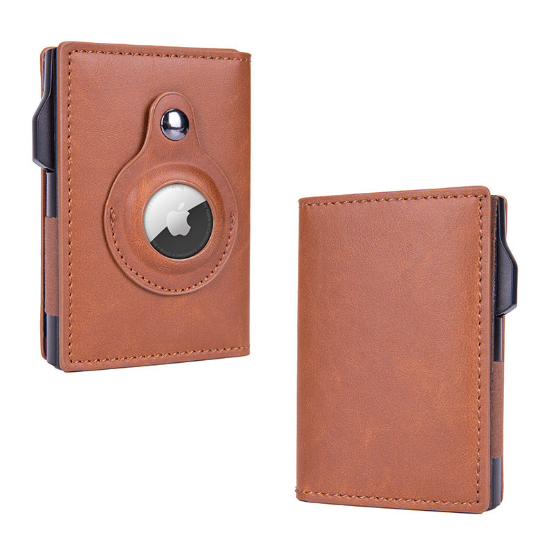 Cross-border airtag card package tracker RFID card package anti-theft brush women's multi-card credit card wallet card holder