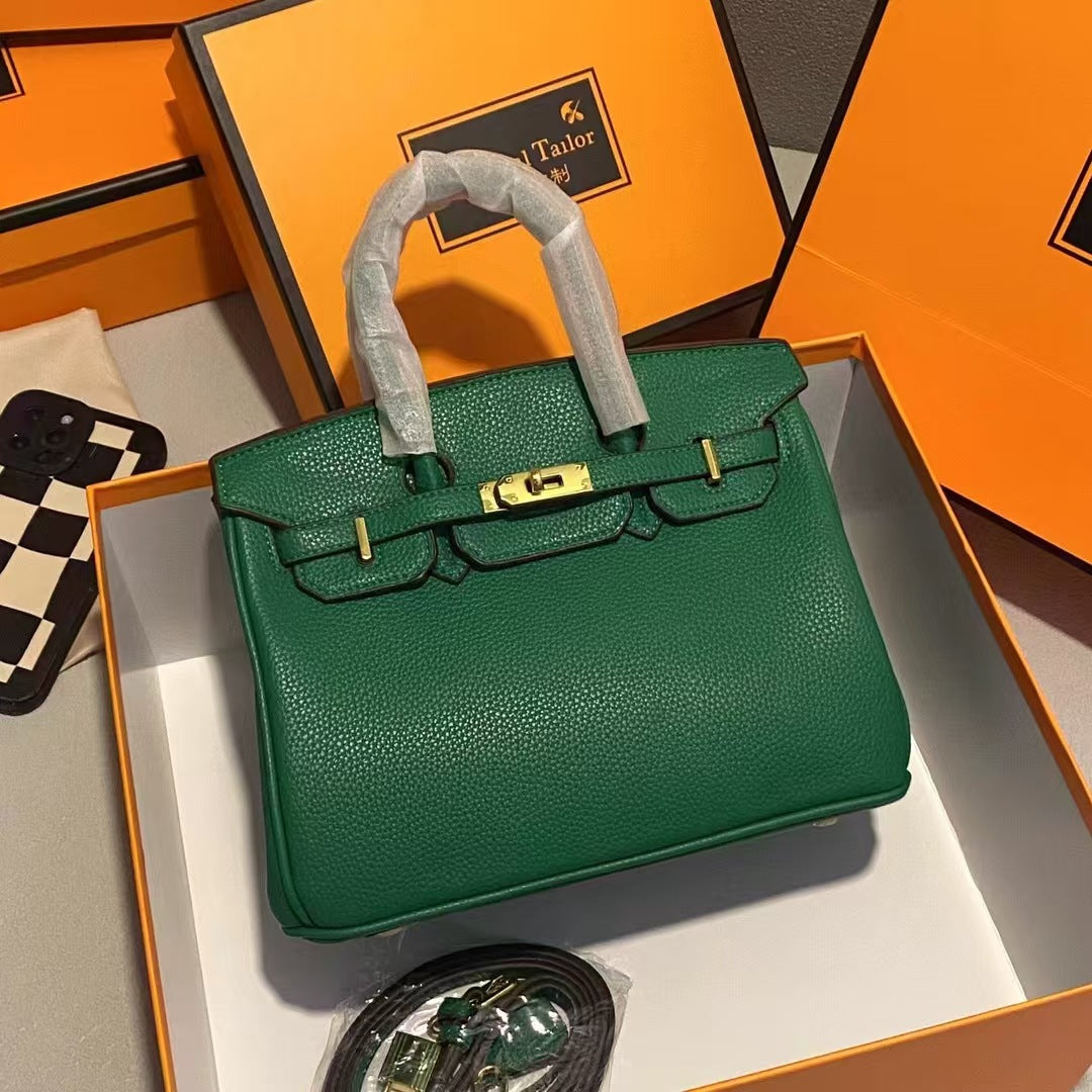 2025 new bags platinum bags women's handbags Kelly bags shoulder crossbody high-end texture commuting