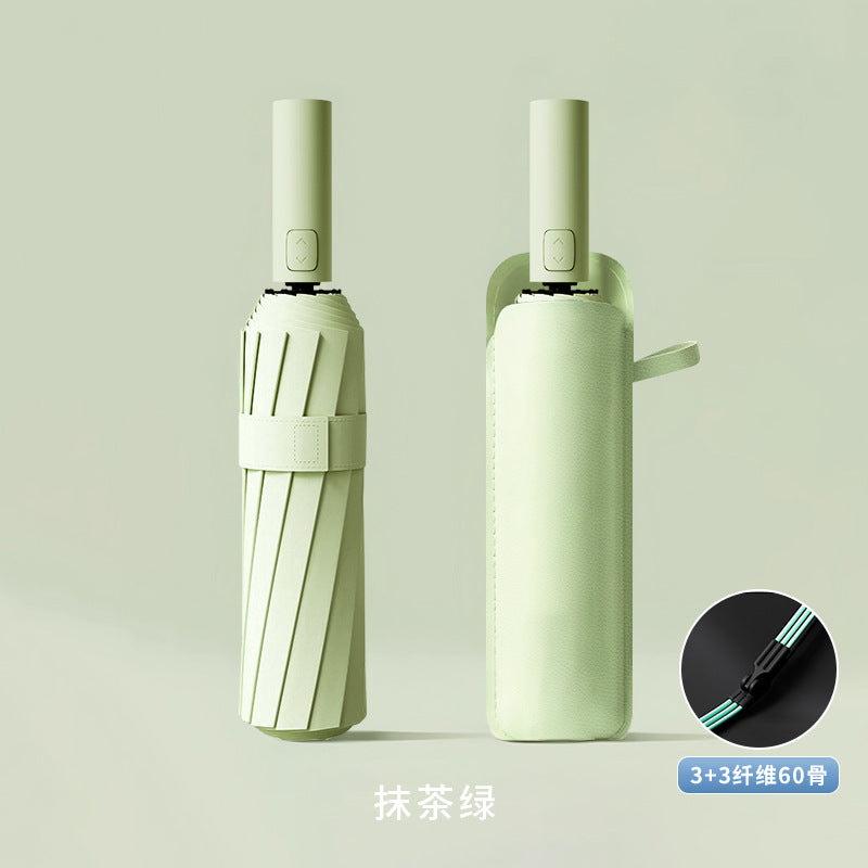 Fully automatic double large umbrella folding wholesale sunny and rainy dual-purpose umbrella sun umbrella sunshade umbrella 24 bone large umbrella