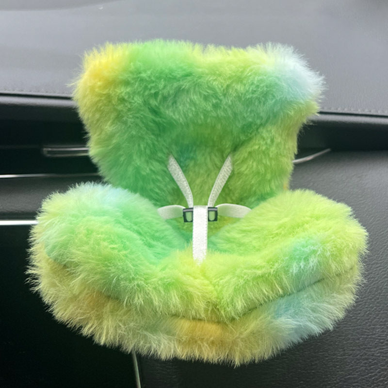 Cross-border applicable to labubu doll safety seat cute doll air outlet aromatherapy ornaments car interior decoration